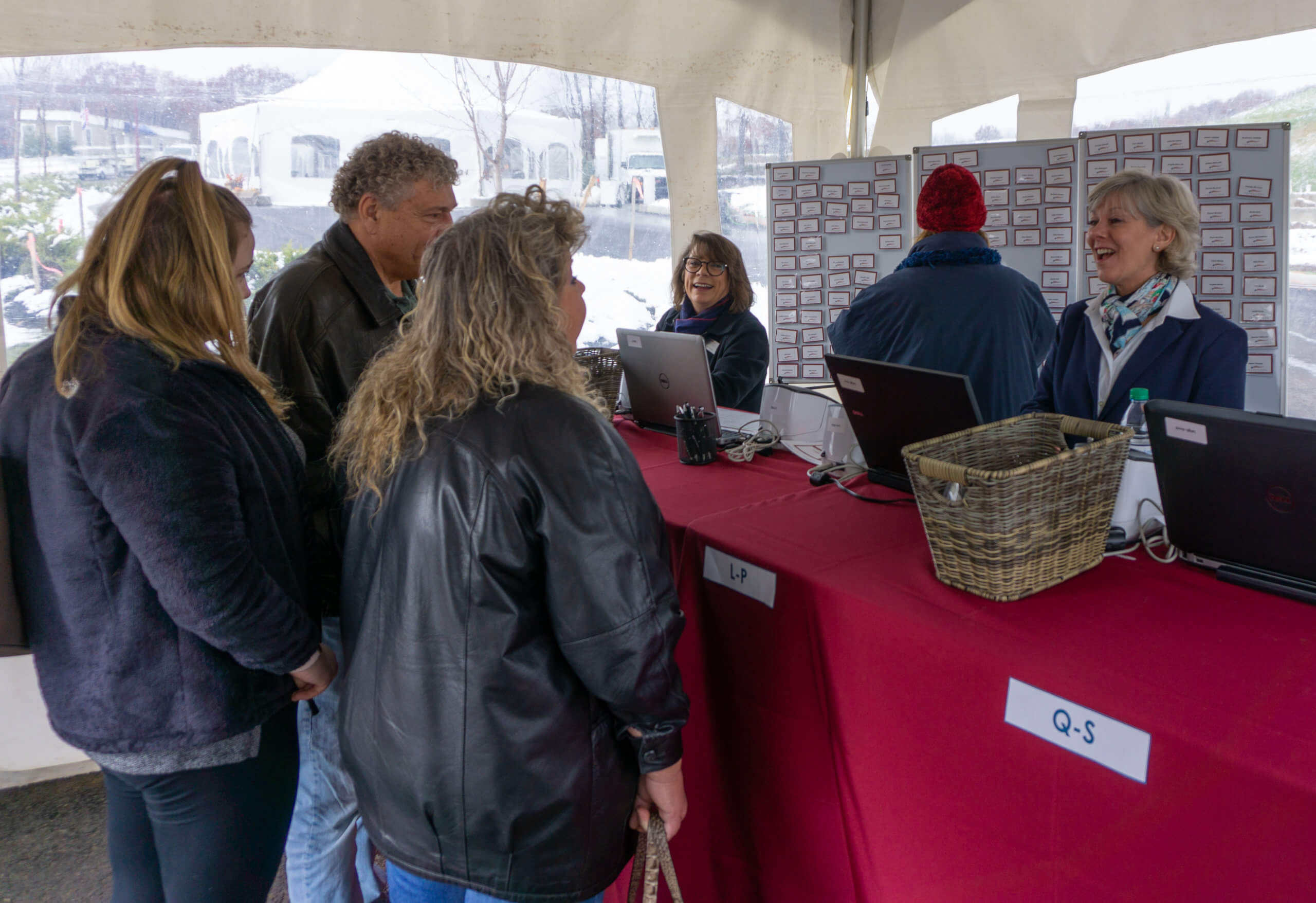 model home grand opening registration visitors signing in
