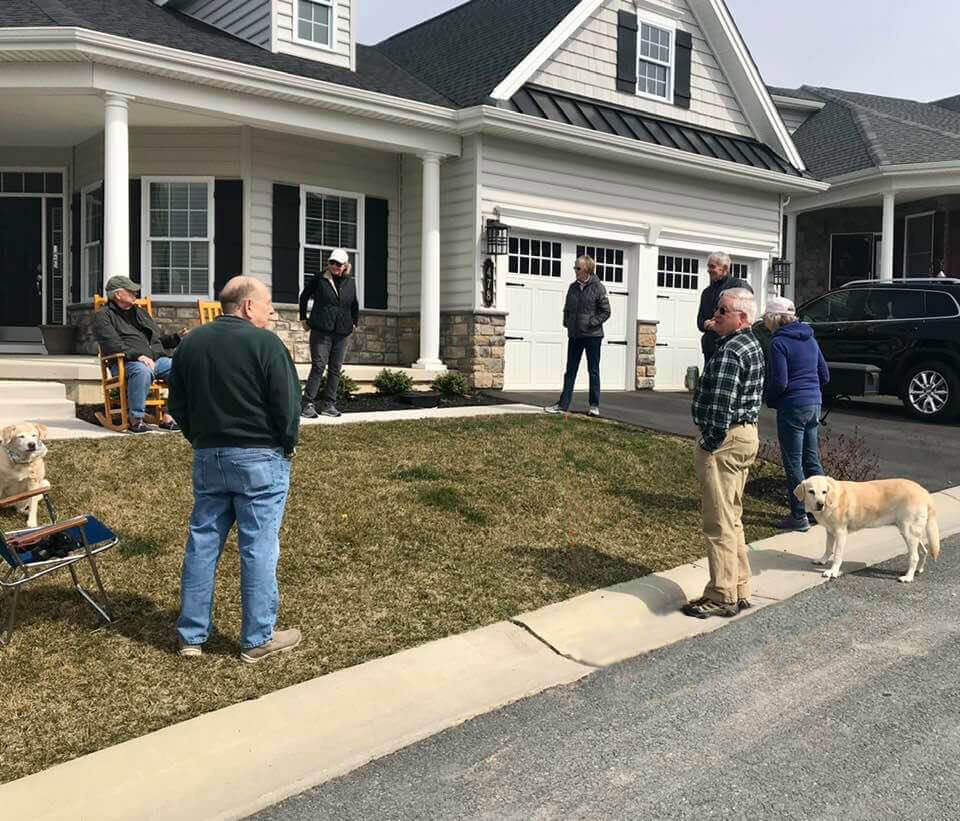 Social Distancing on Valor Drive Lititz from Traditions of America