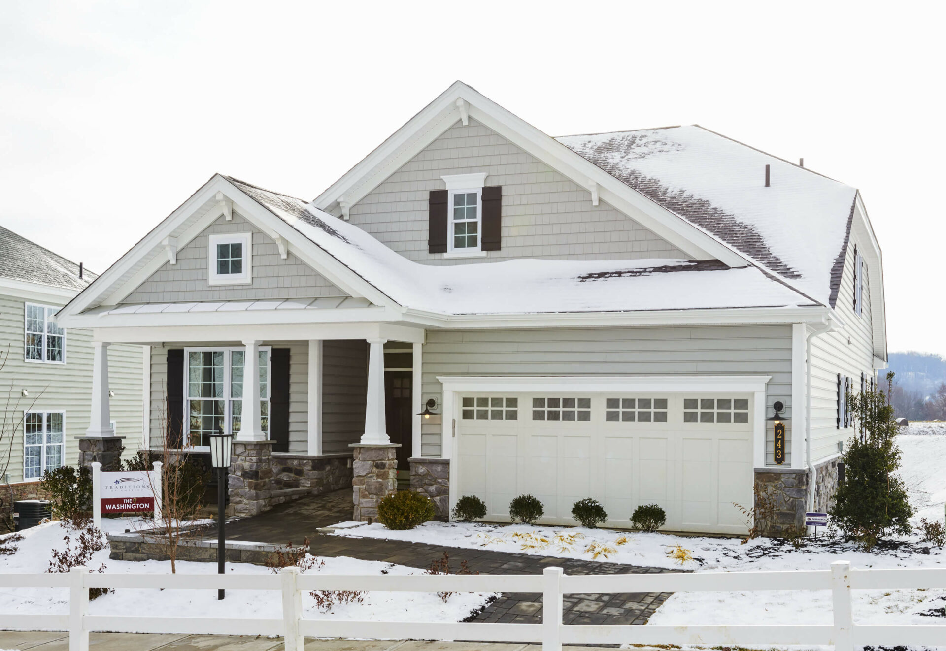 snowy model home