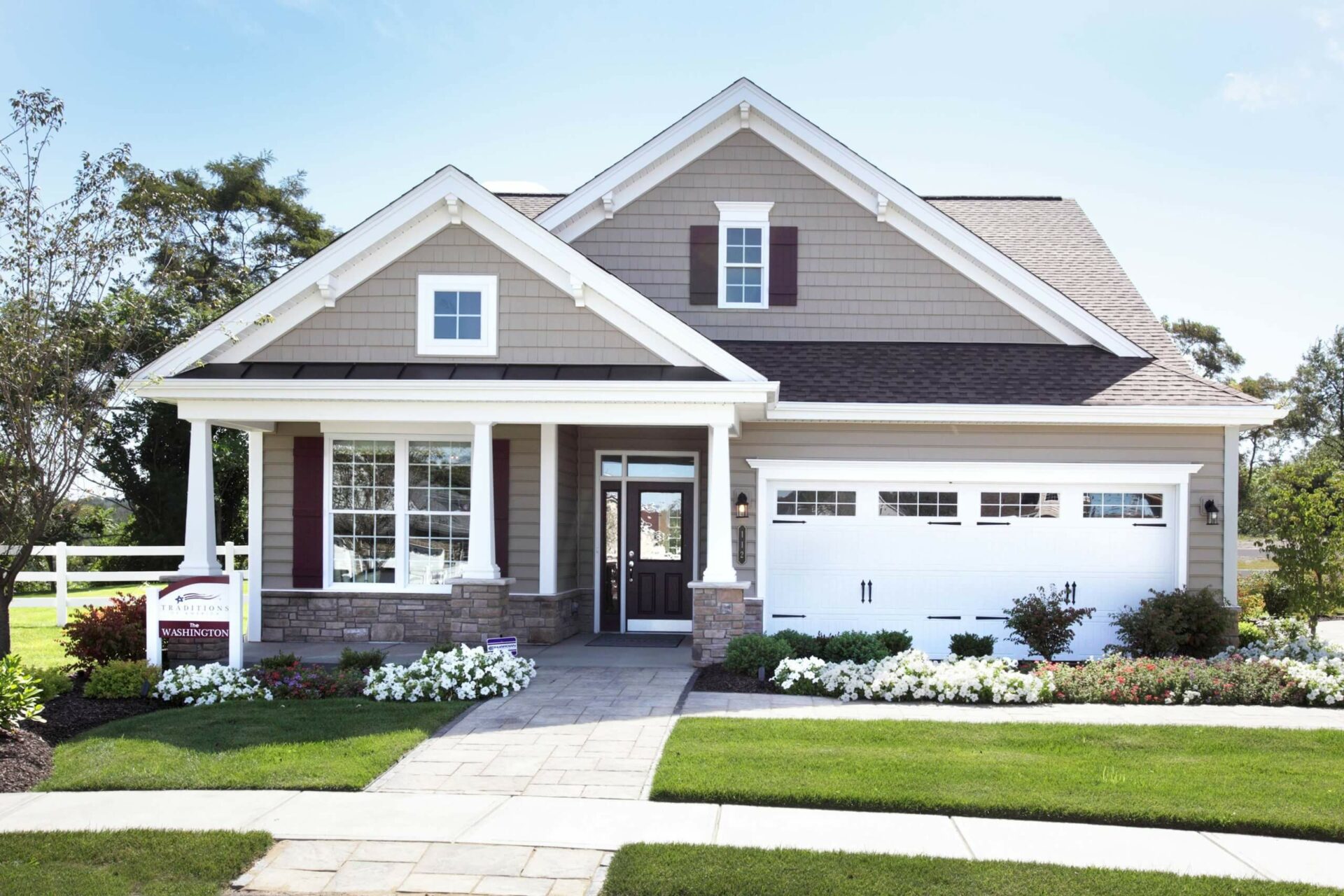 Front elevation of the Washington model from Traditions of America