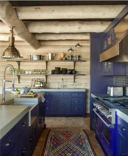 Blue cobalt kitchen