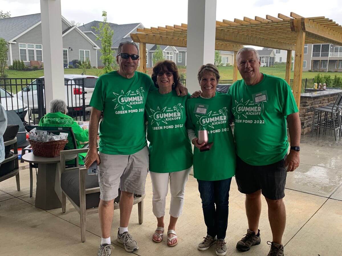 Residents Donning Their Party T-Shirts