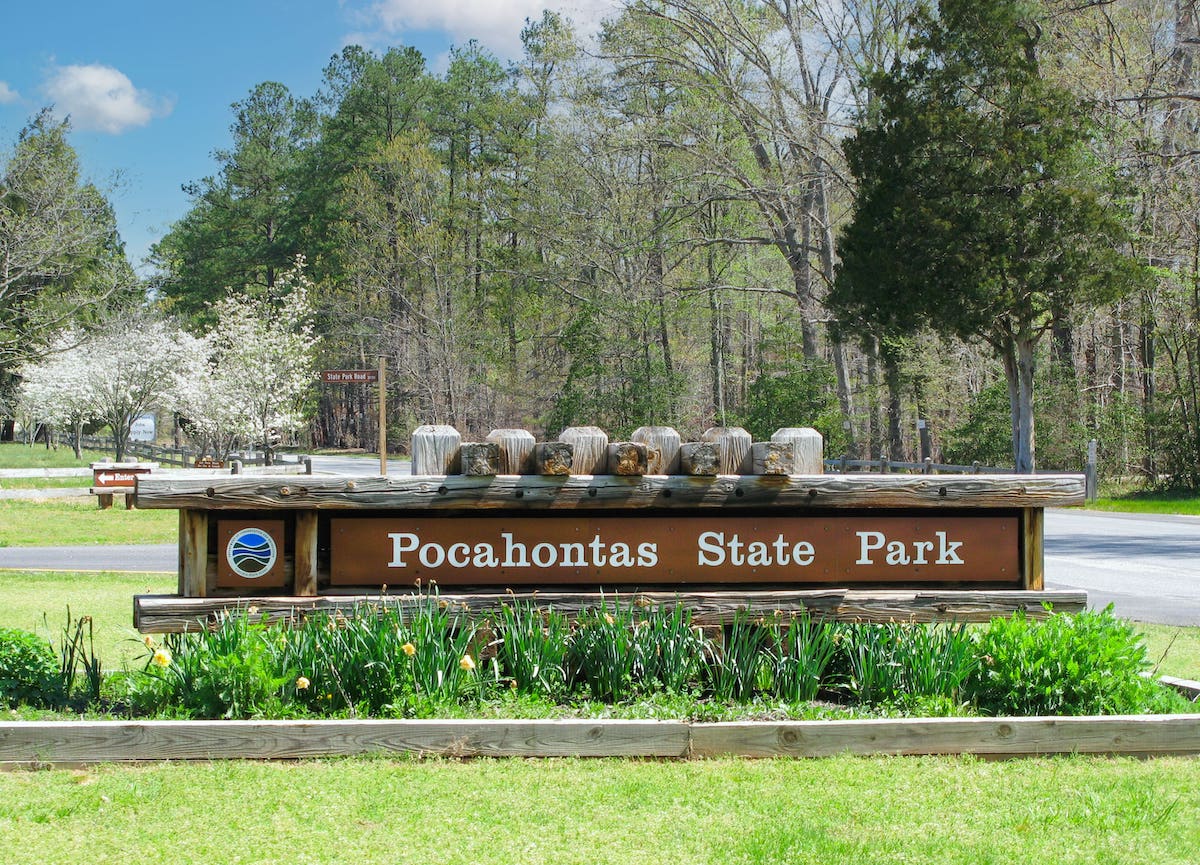 Pocahontas State Park Sign