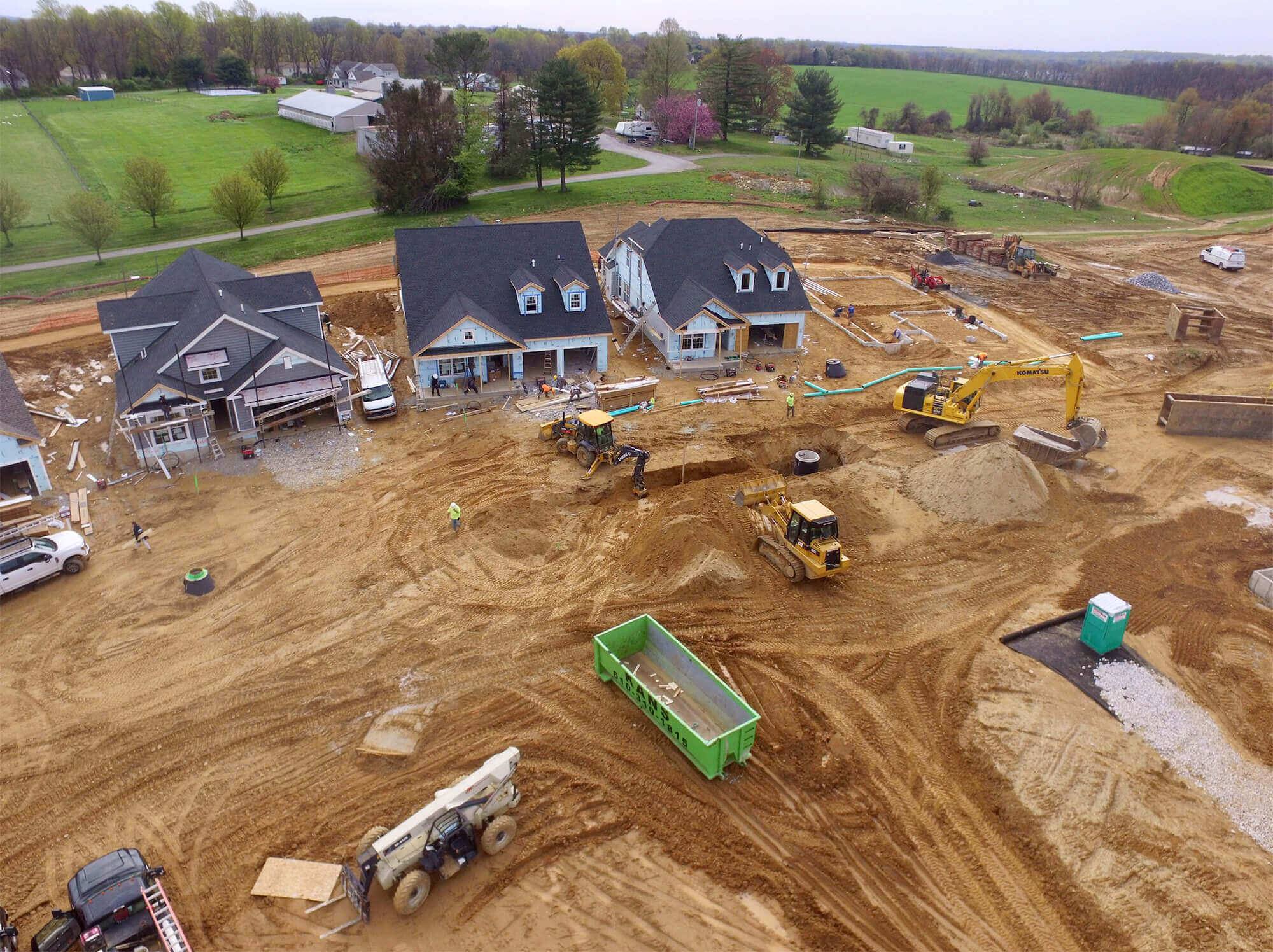 Under construction homes from Traditions of America