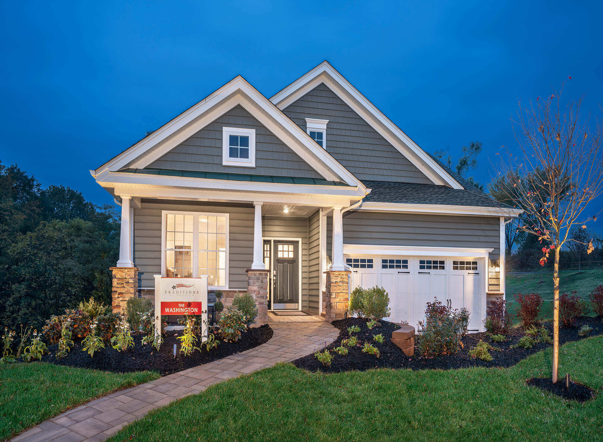 The Washington - Craftsman Elevation