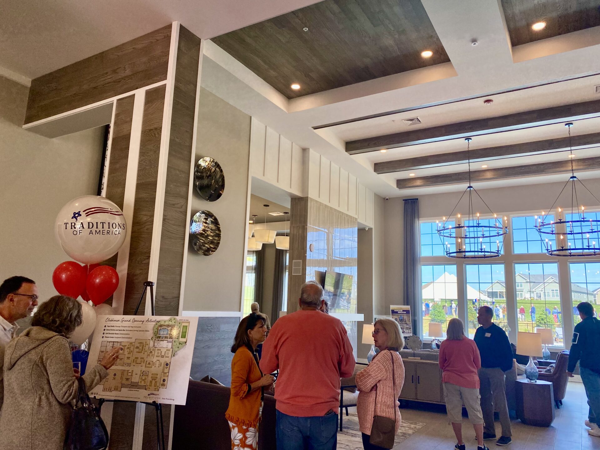 people at the east petersburg grand opening