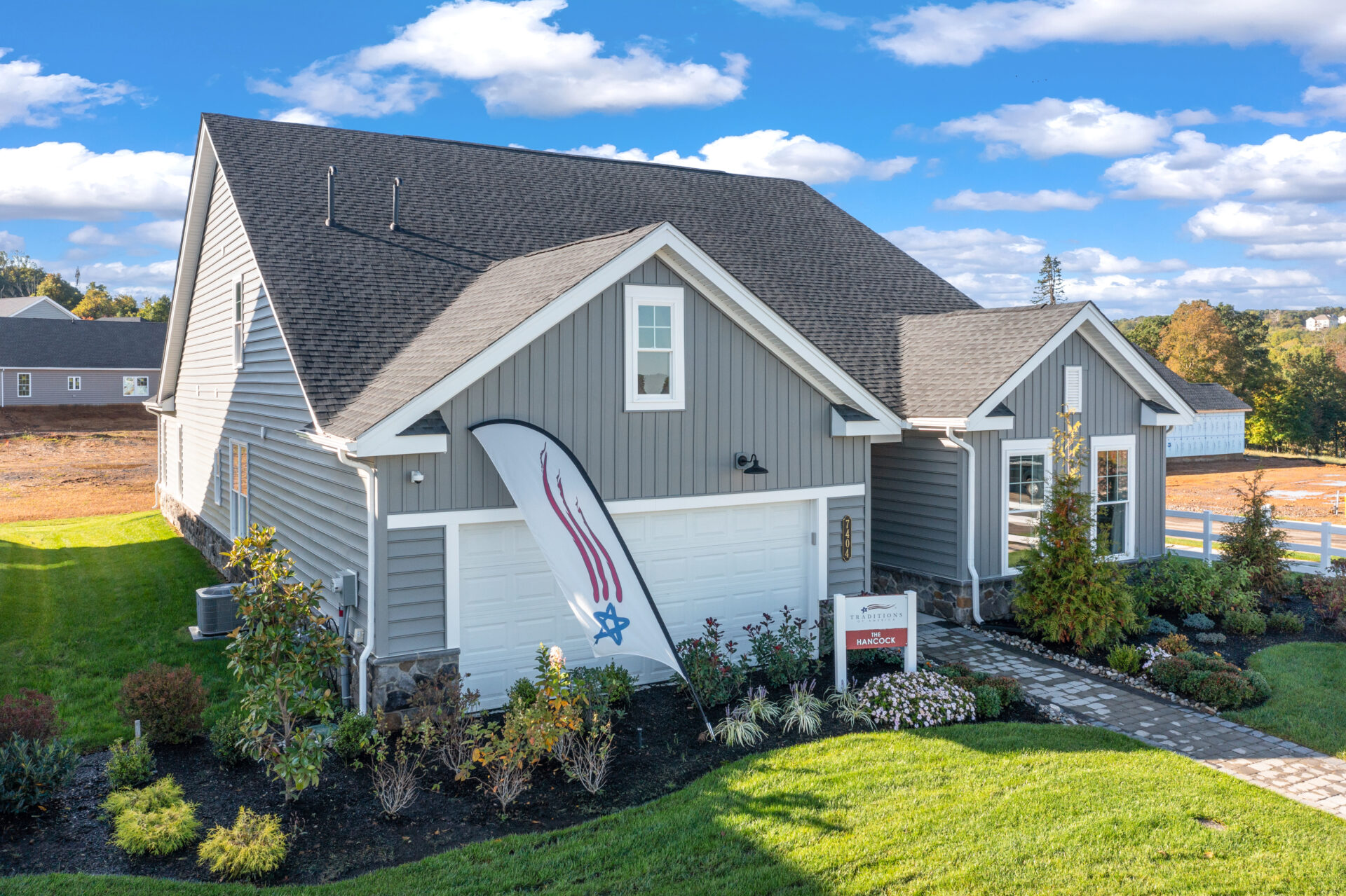 Front of a locust valley home from traditions of america