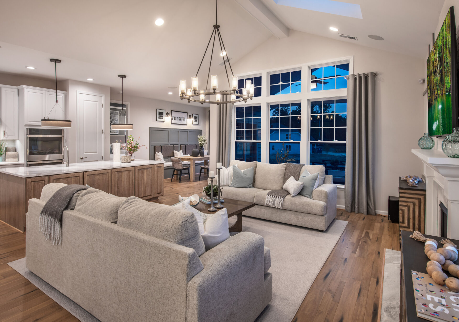 The Grant Model Great Room, Kitchen, and Nook