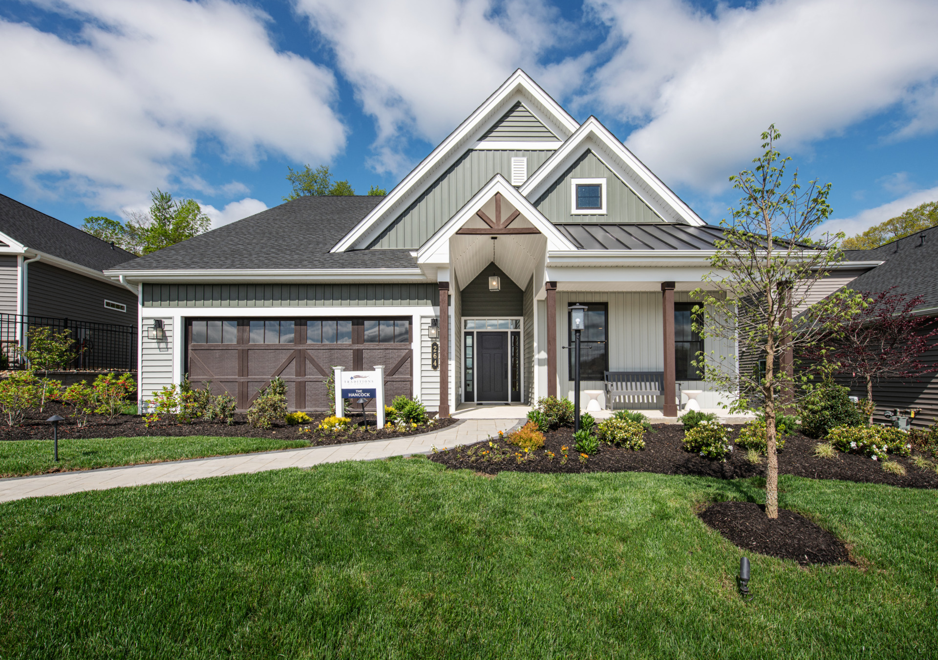 The Hancock Rustic Farmhouse Elevation 